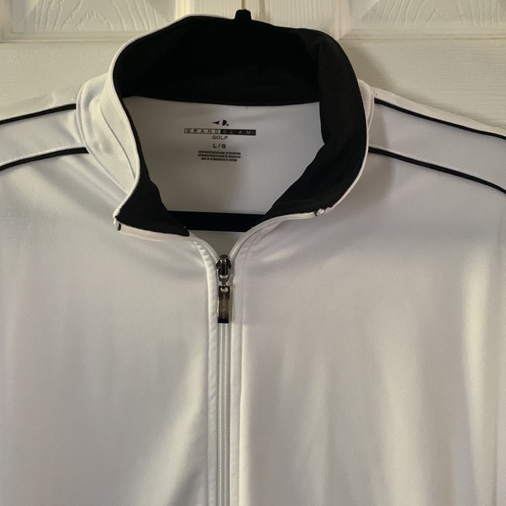 Grand Slam White & Black Performance Jacket Size L - Picture 2 of 10